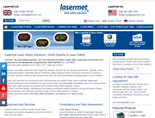 Tablet Screenshot of lasermet.com